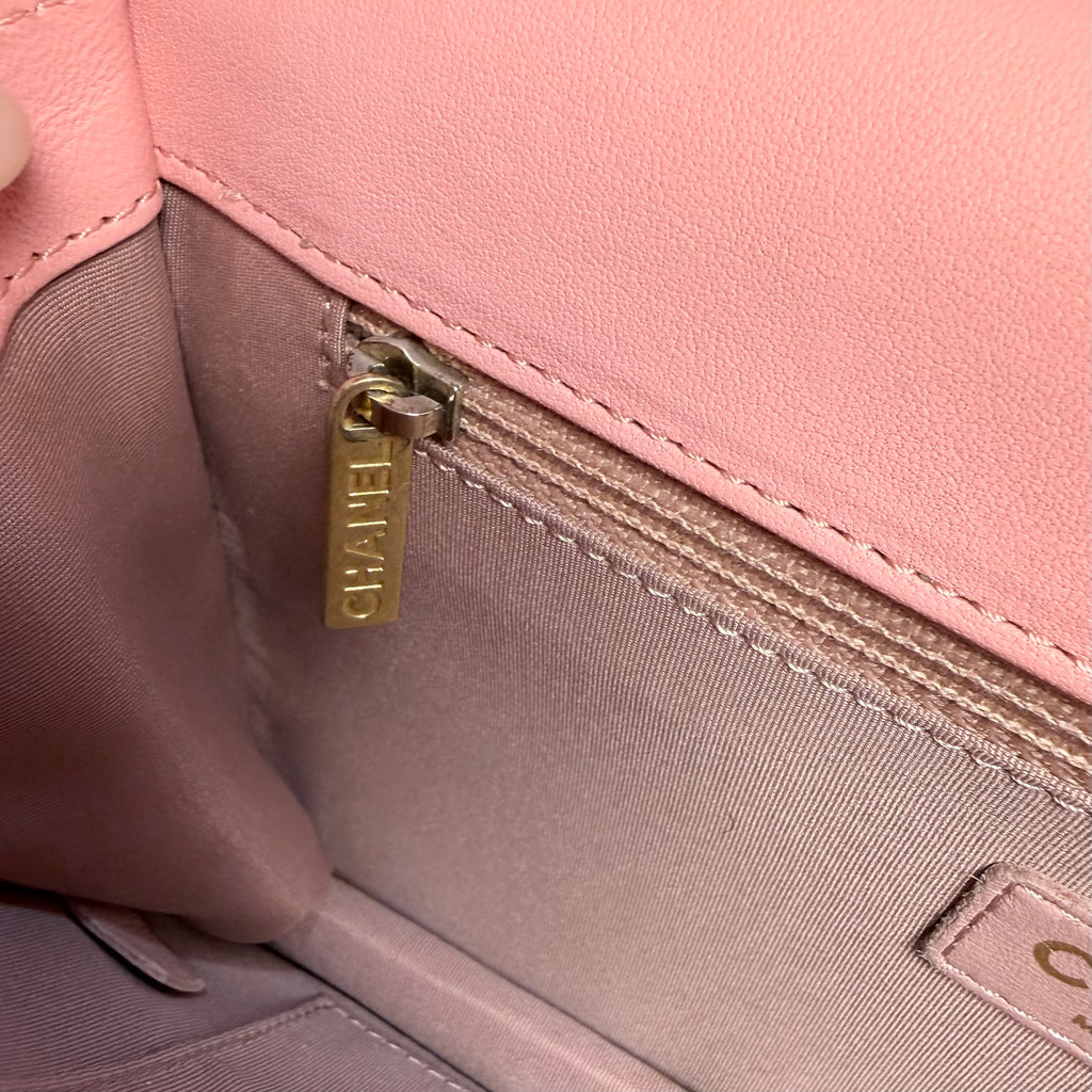 Chanel Quilted Pearl Chain Flap Bag