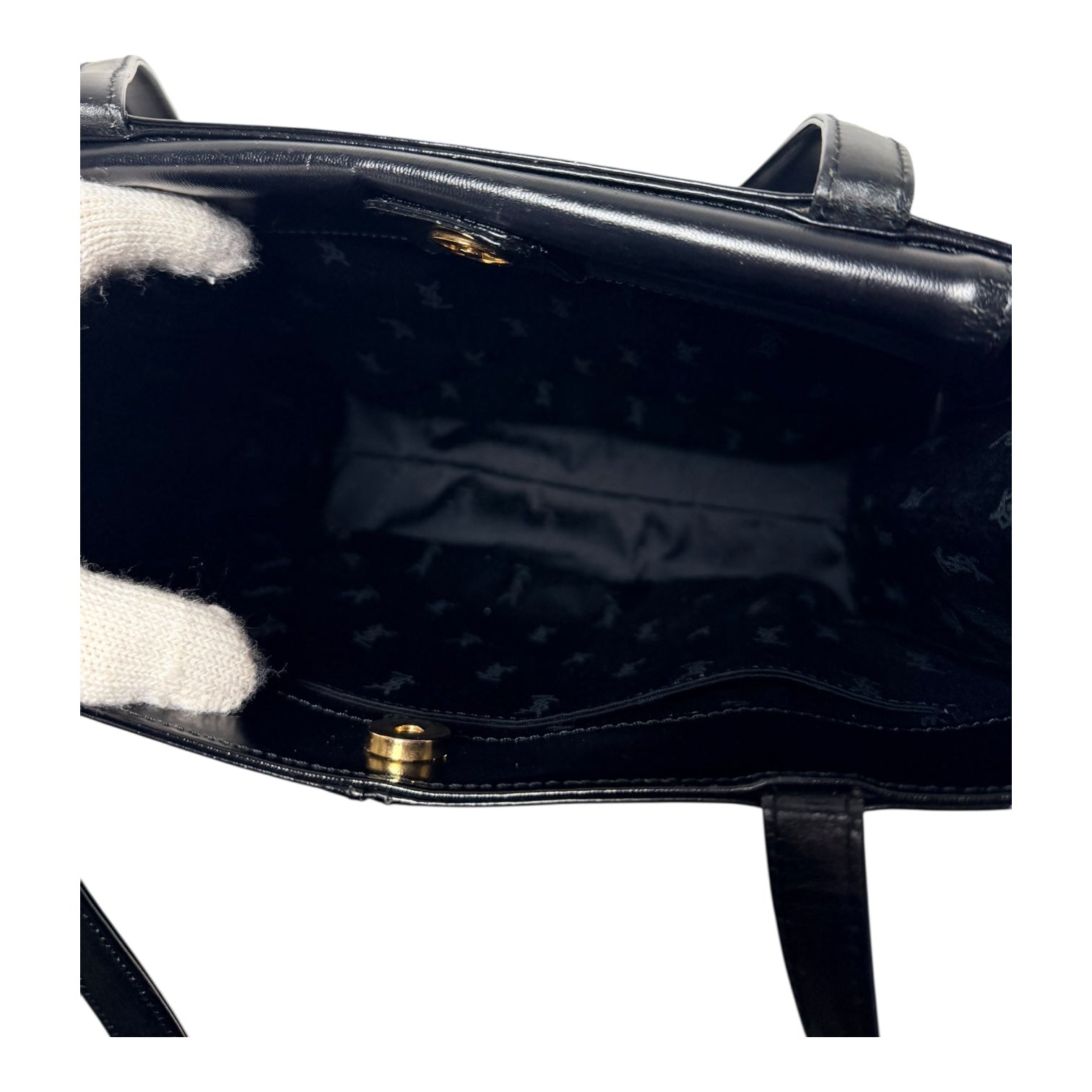 YSL Black Leather Shoulder
