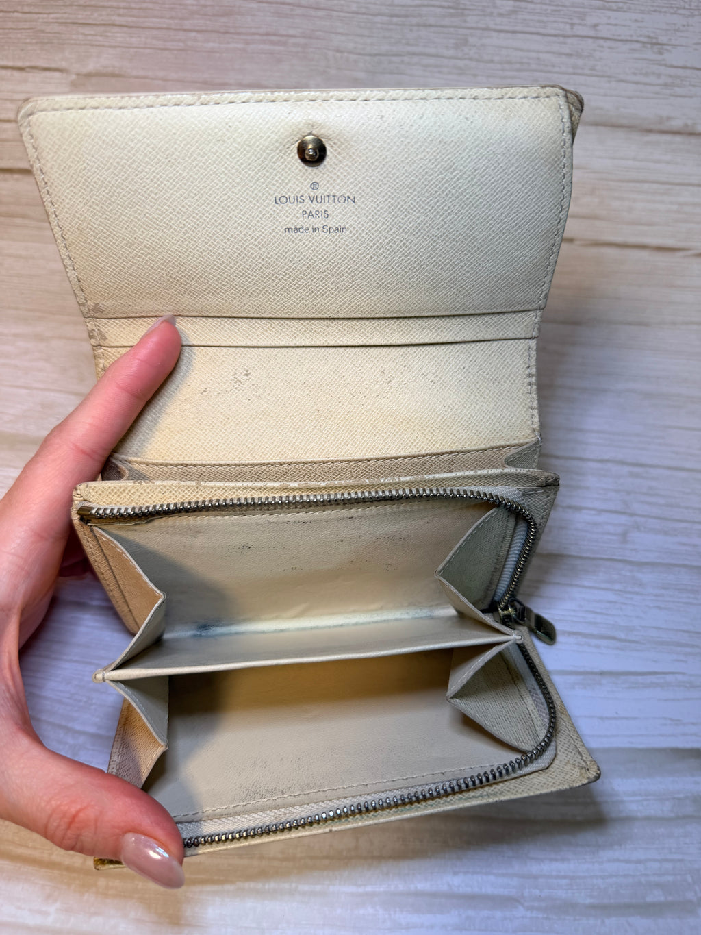 Louis Vuitton Porte Tresor wallet in Damier Azur
