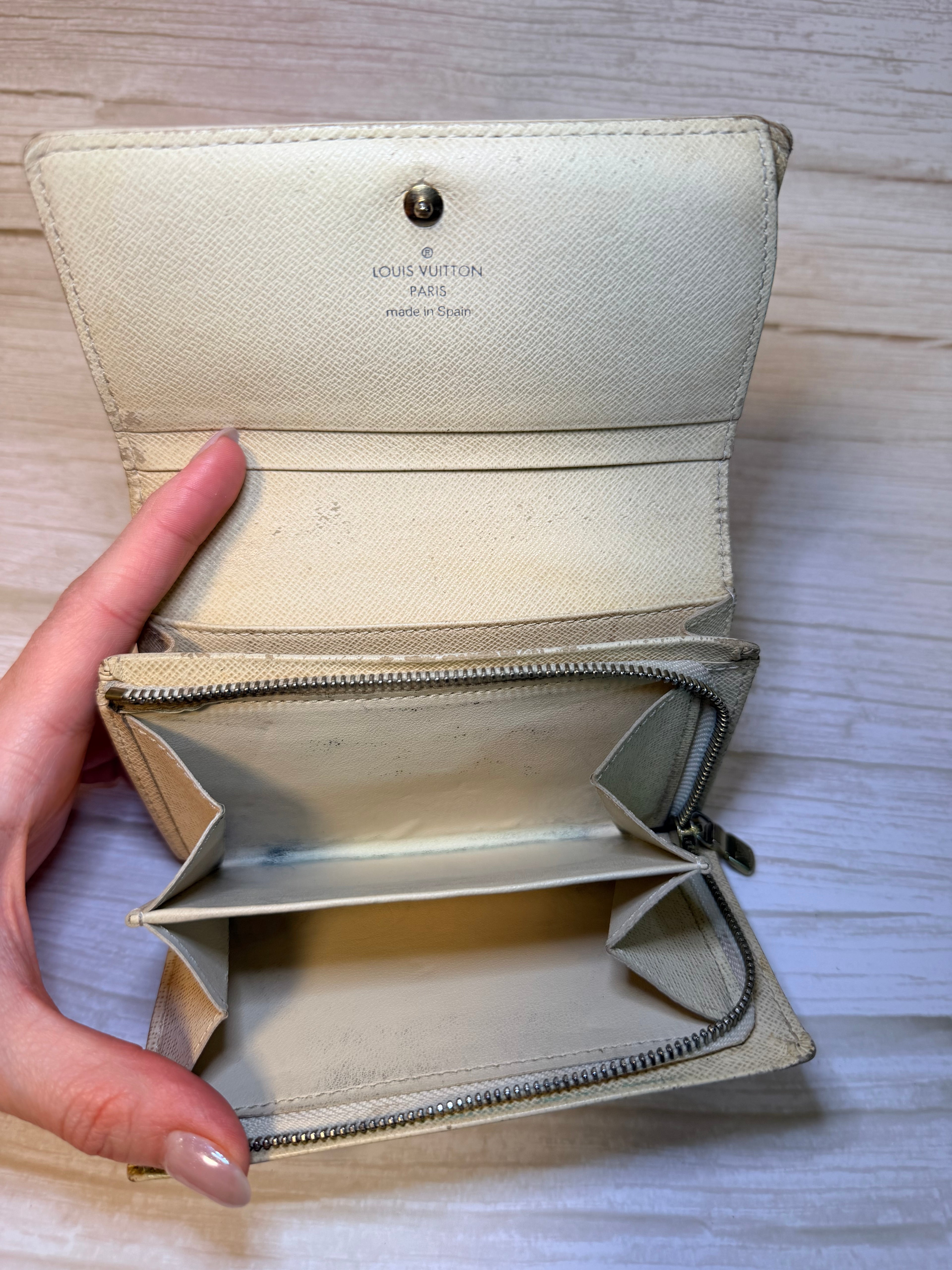 Louis Vuitton Porte Tresor wallet in Damier Azur
