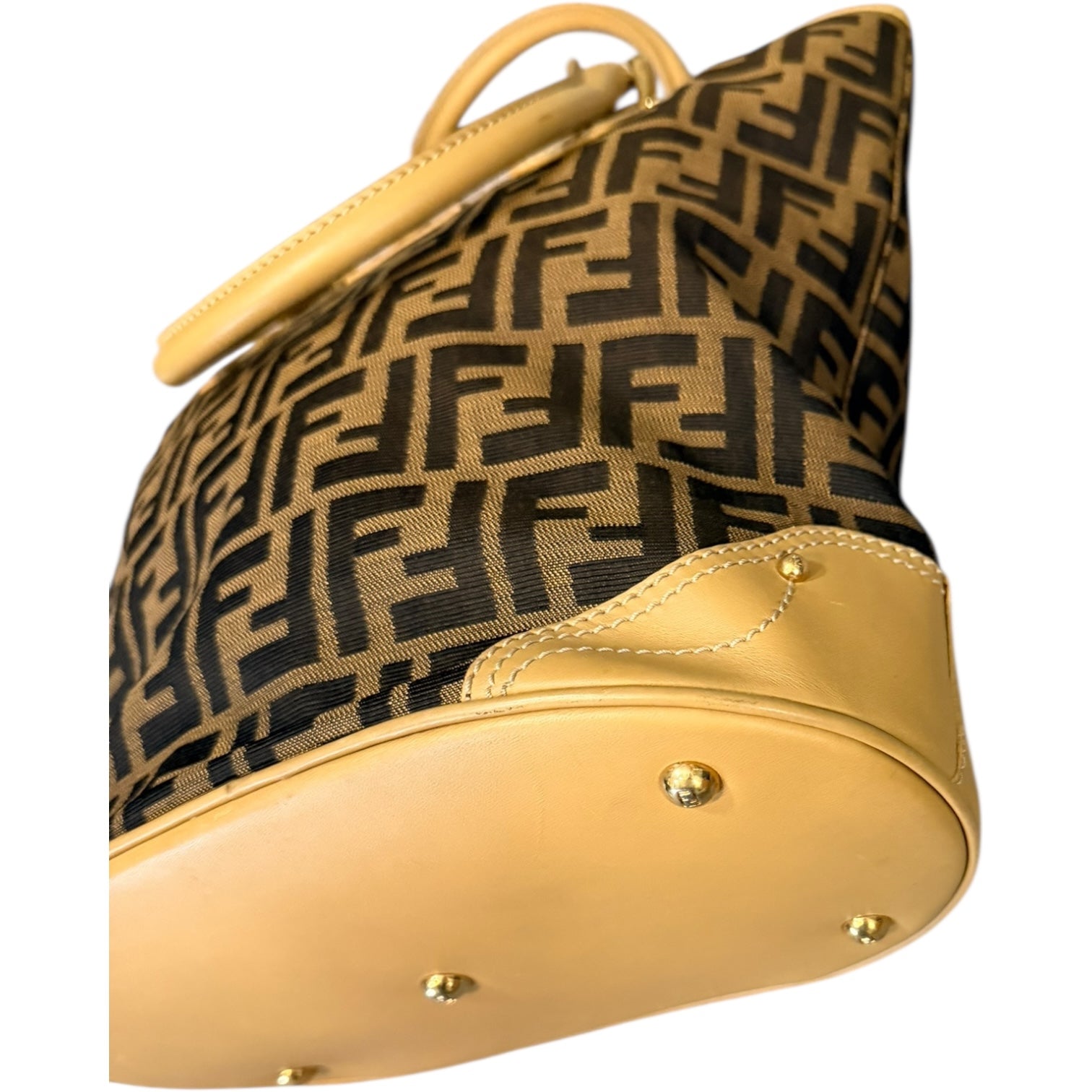 Fendi Zucca Front Buckle Tote