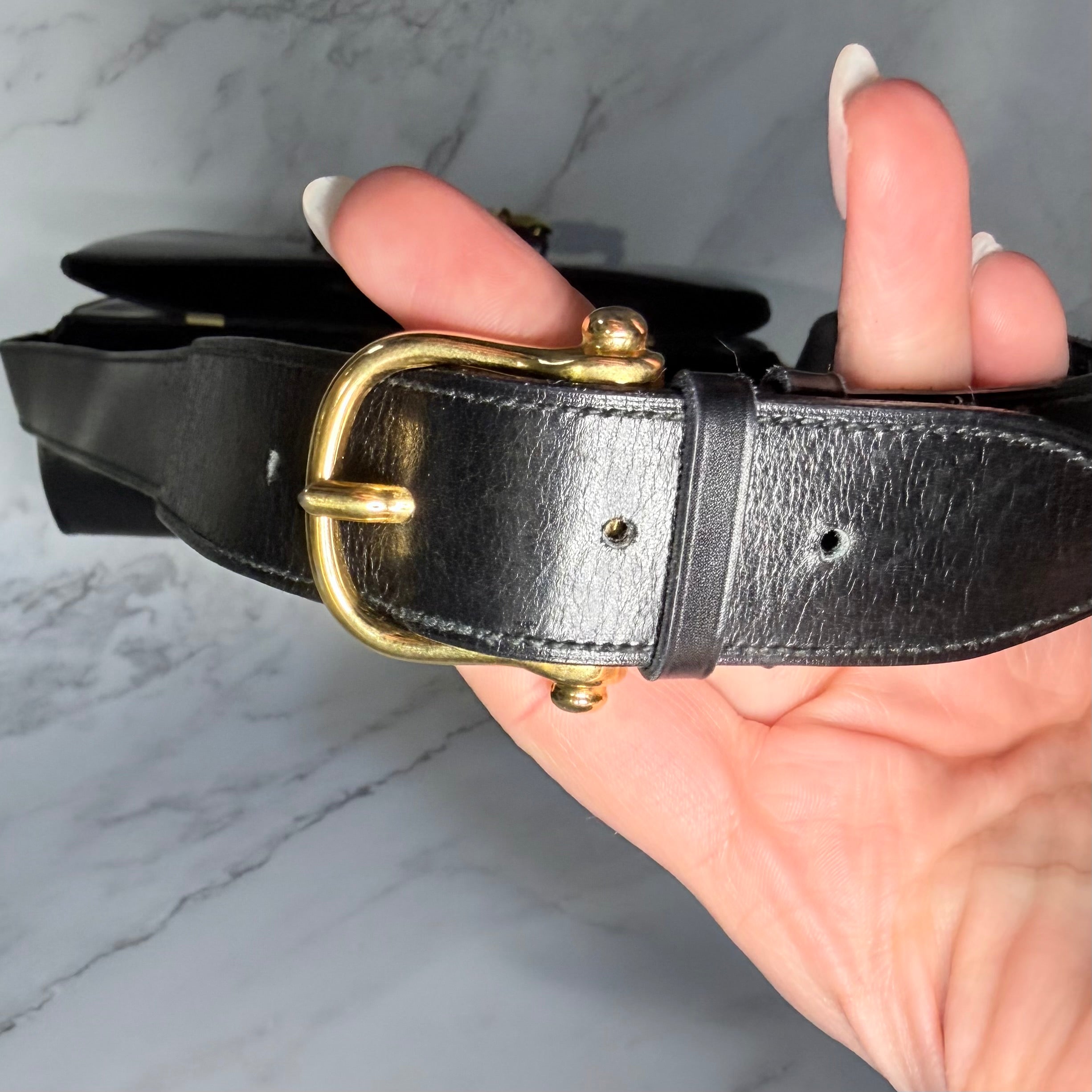Celine Horsebit Leather Shoulder -179
