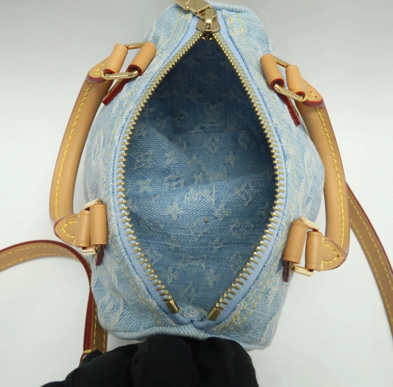 Louis Vuitton Denim speedy nano -247