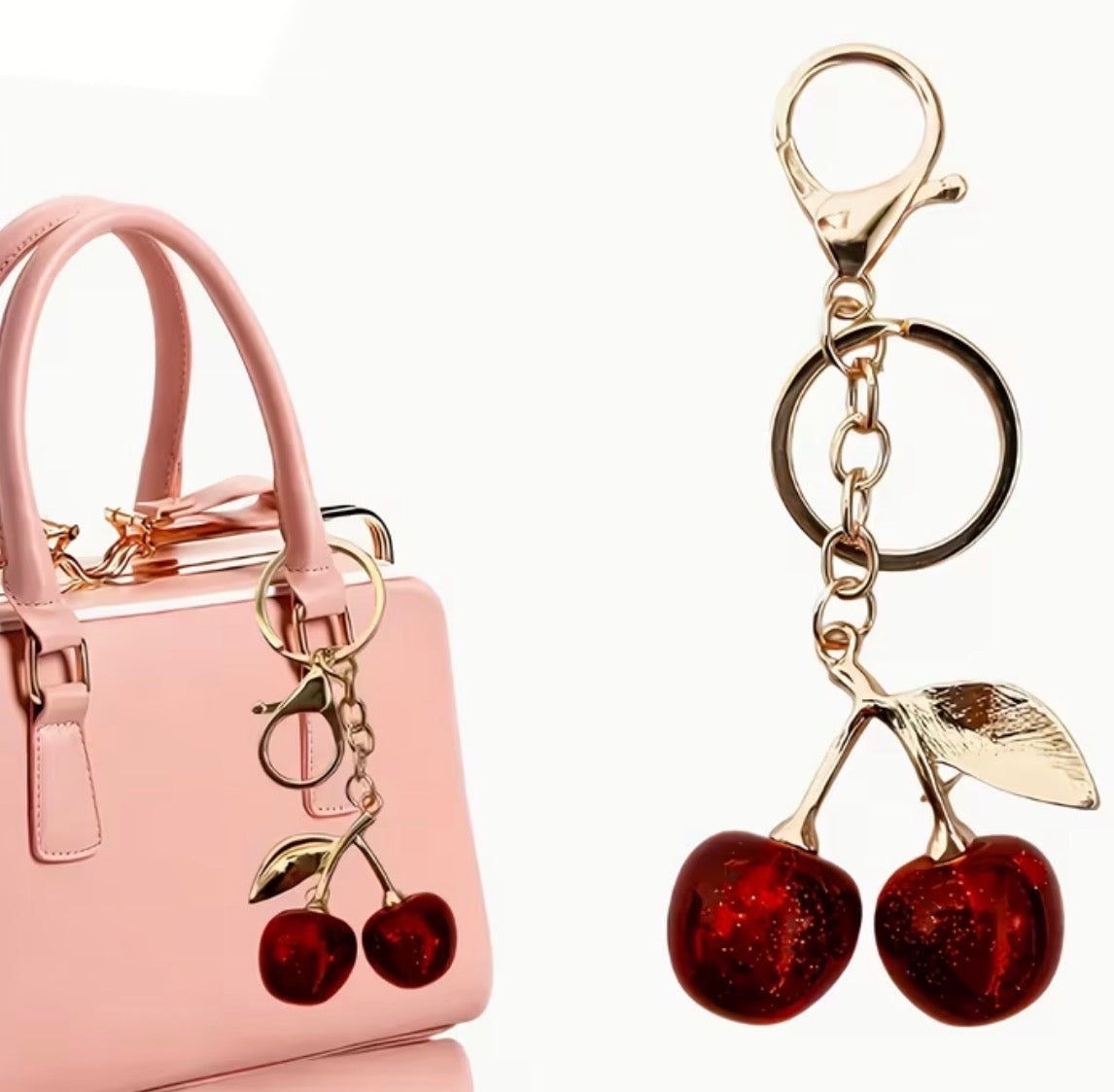 Cherry bag charm 🍒
