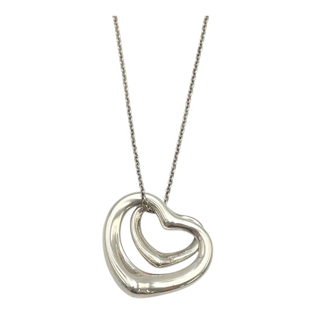 Tiffany & CO Elsa Peretti Double Open Heart Necklace
