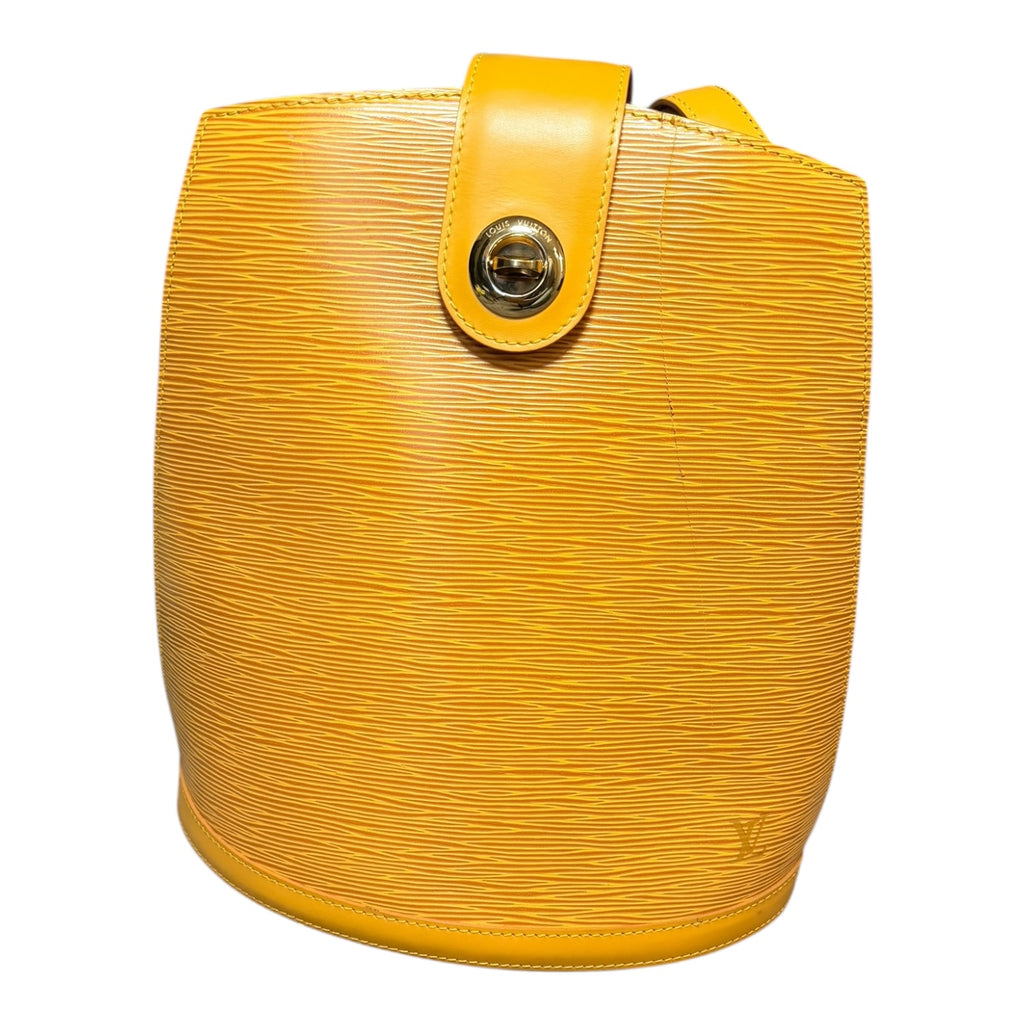 Louis Vuitton Epi Cluny Shoulder Bag Tassili Yellow Leather -091
