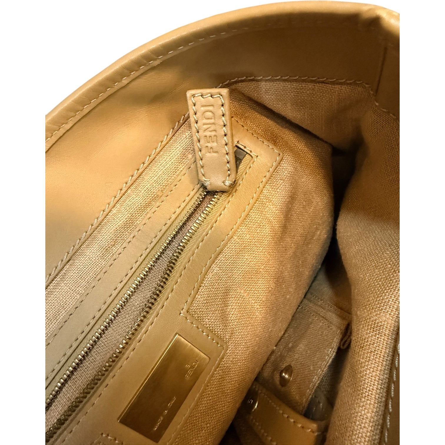 Fendi Zucca Front Buckle Tote