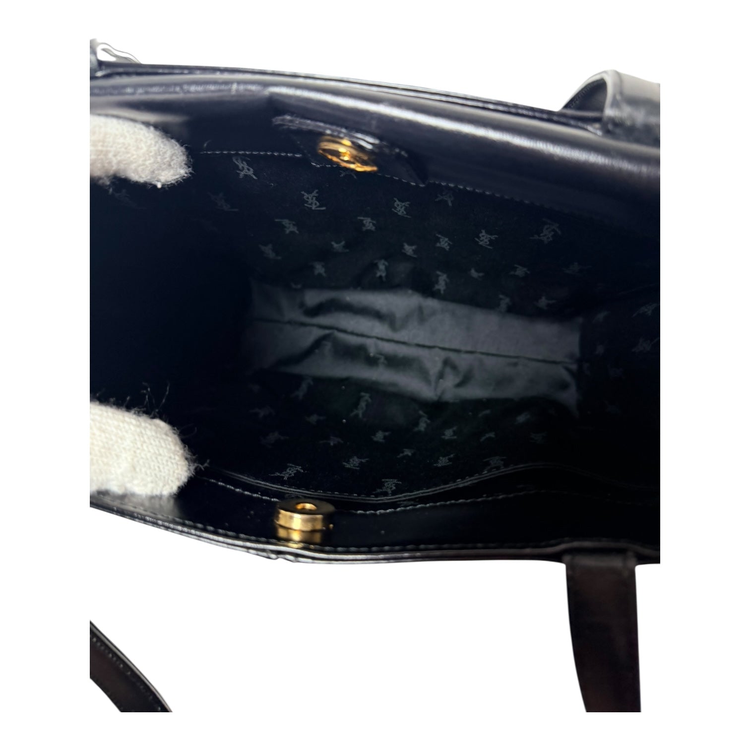 YSL Black Leather Shoulder
