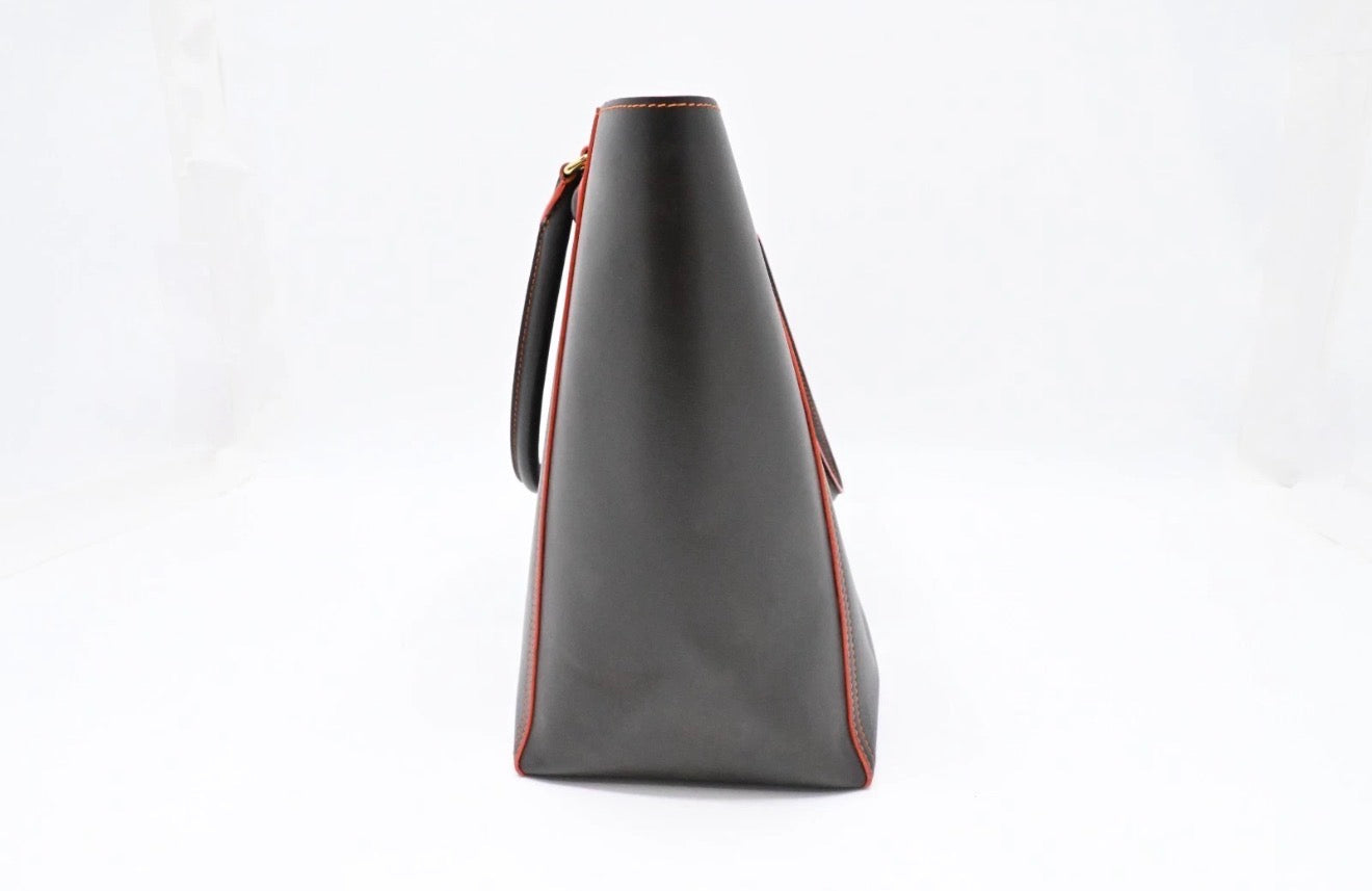 Loewe Leather Tote black and orange - 085