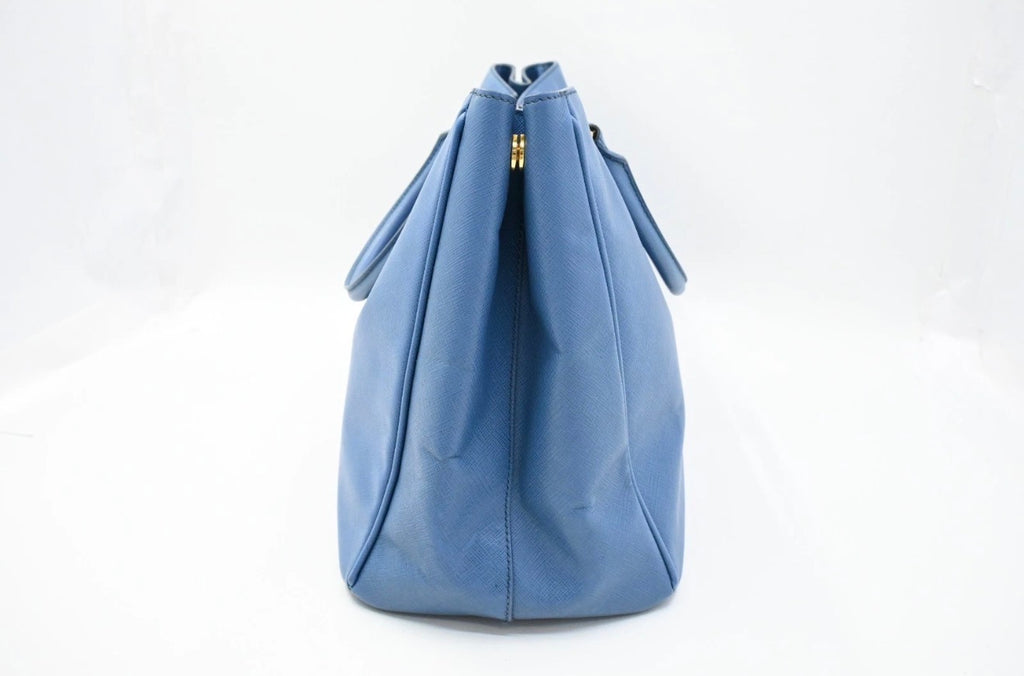 Prada  Saffiano Blue Hand Bag