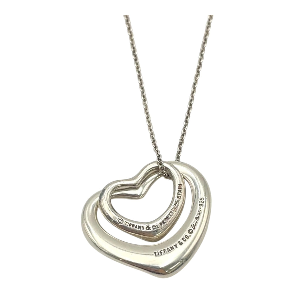 Tiffany & CO Elsa Peretti Double Open Heart Necklace