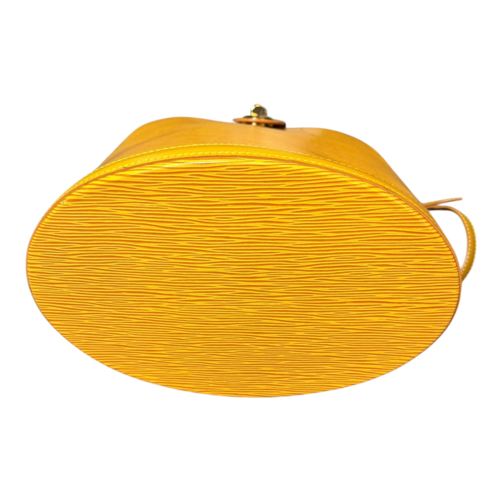 Louis Vuitton Epi Cluny Shoulder Bag Tassili Yellow Leather -091