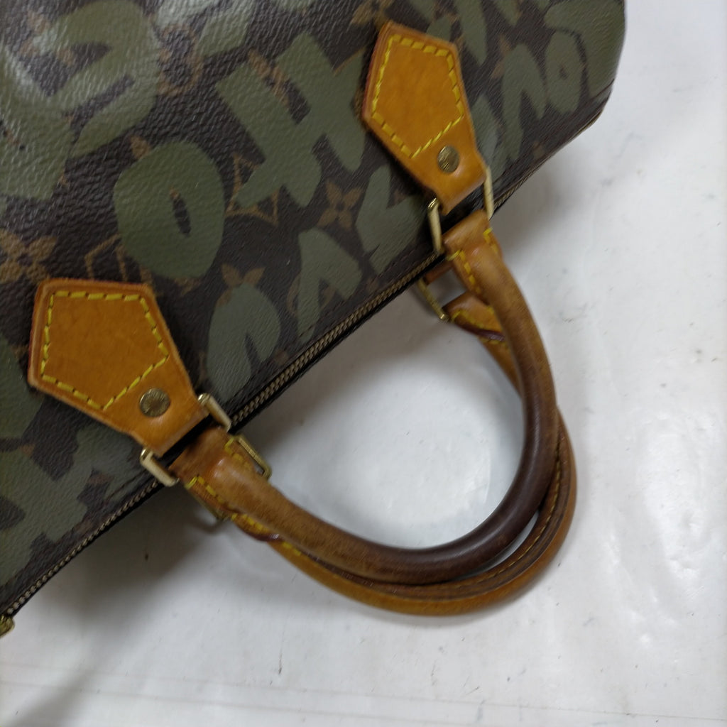 Lv Speedy 30 Monogram Graffiti