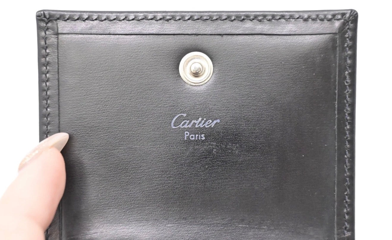 Cartier Black Leather Coin Case -034