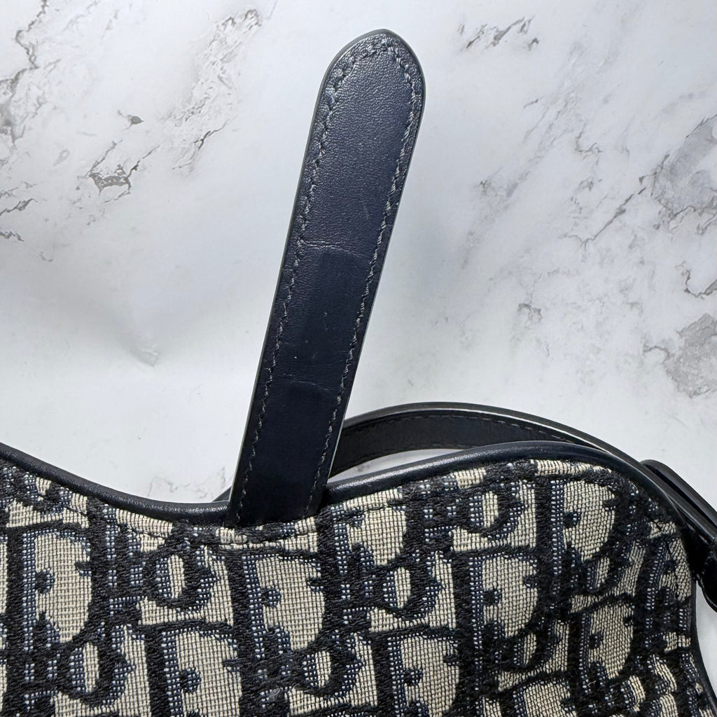Dior Saddle Soft Hobo Oblique Canvas Shoulder Bag - 213