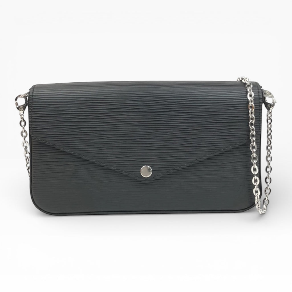 Louis Vuitton Pochette Félicie black Epi leather