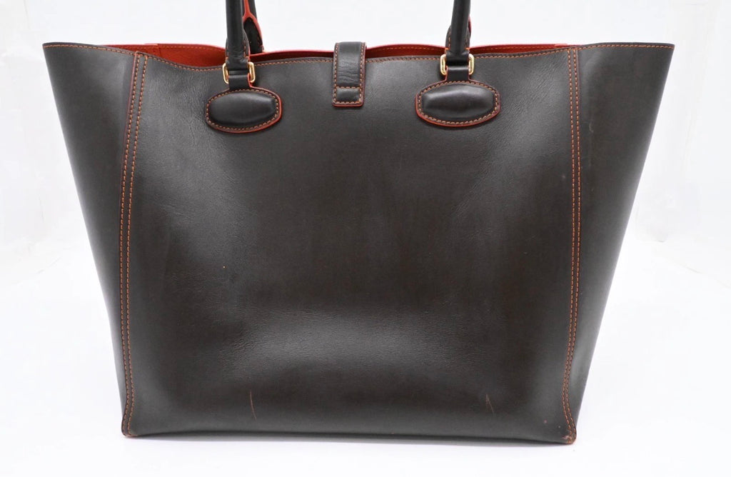Loewe Leather Tote black and orange - 085