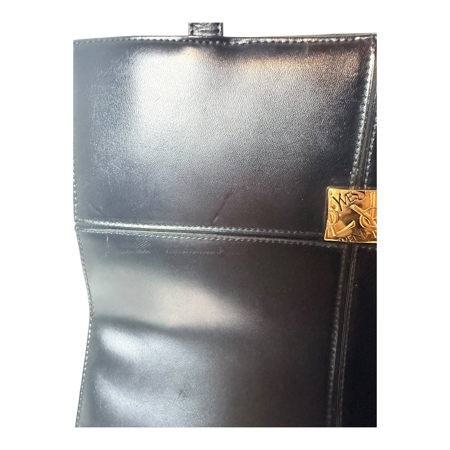 YSL Black Leather Shoulder