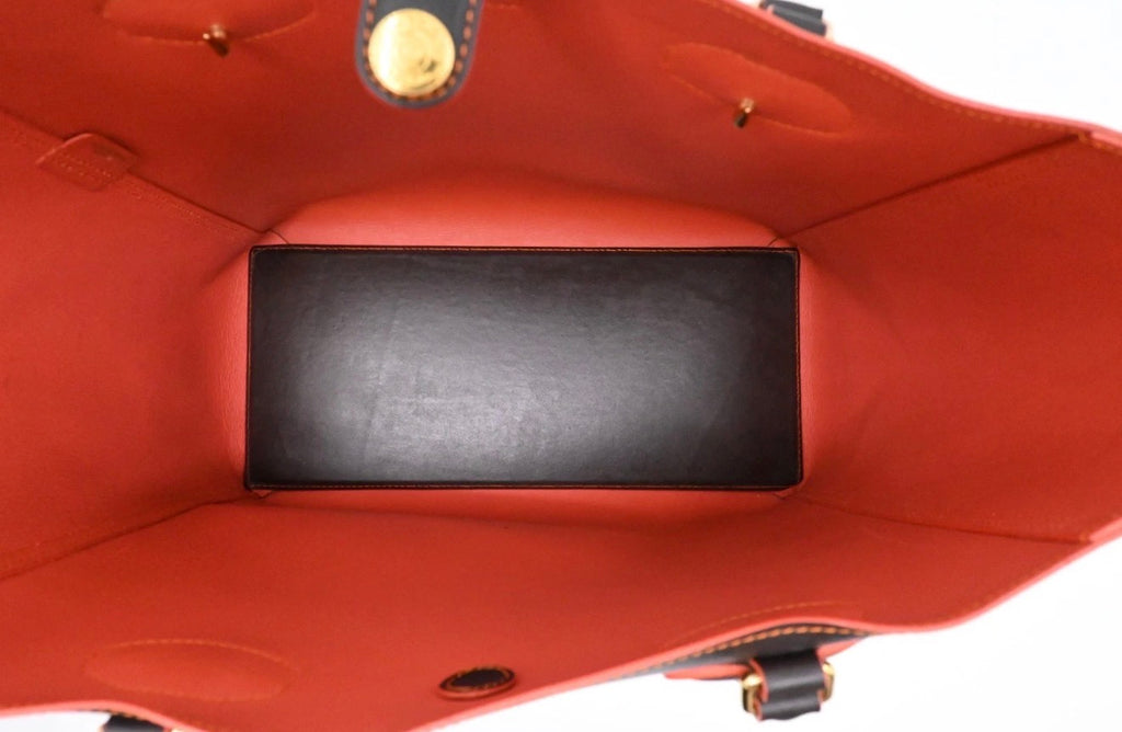 Loewe Leather Tote black and orange - 085