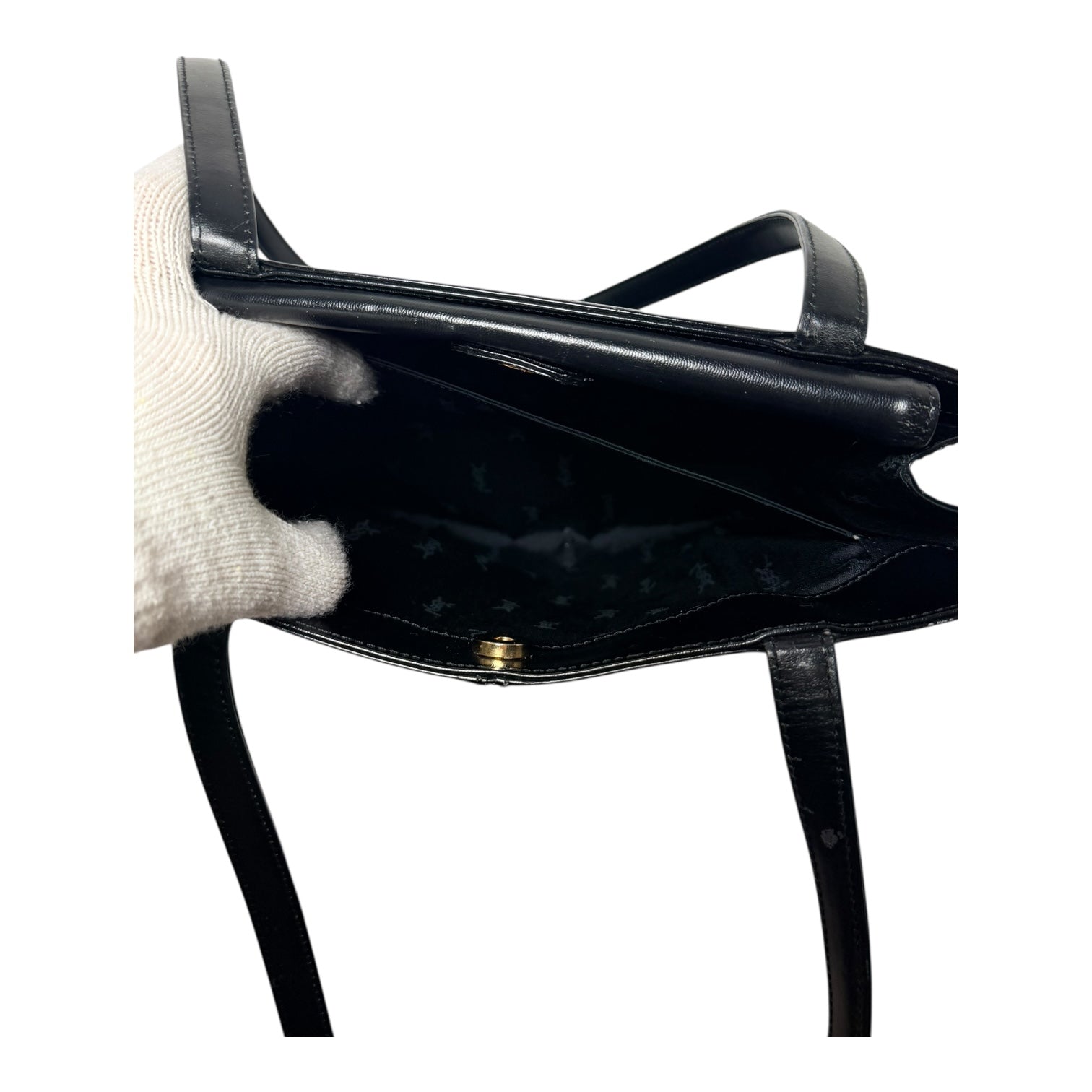 YSL Black Leather Shoulder