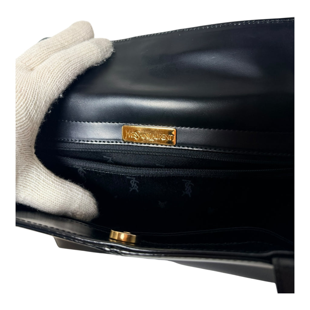 YSL Black Leather Shoulder