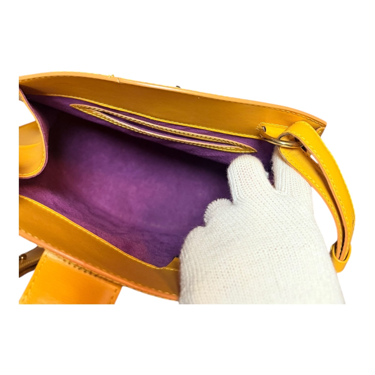 Louis Vuitton Epi Cluny Shoulder Bag Tassili Yellow Leather -091