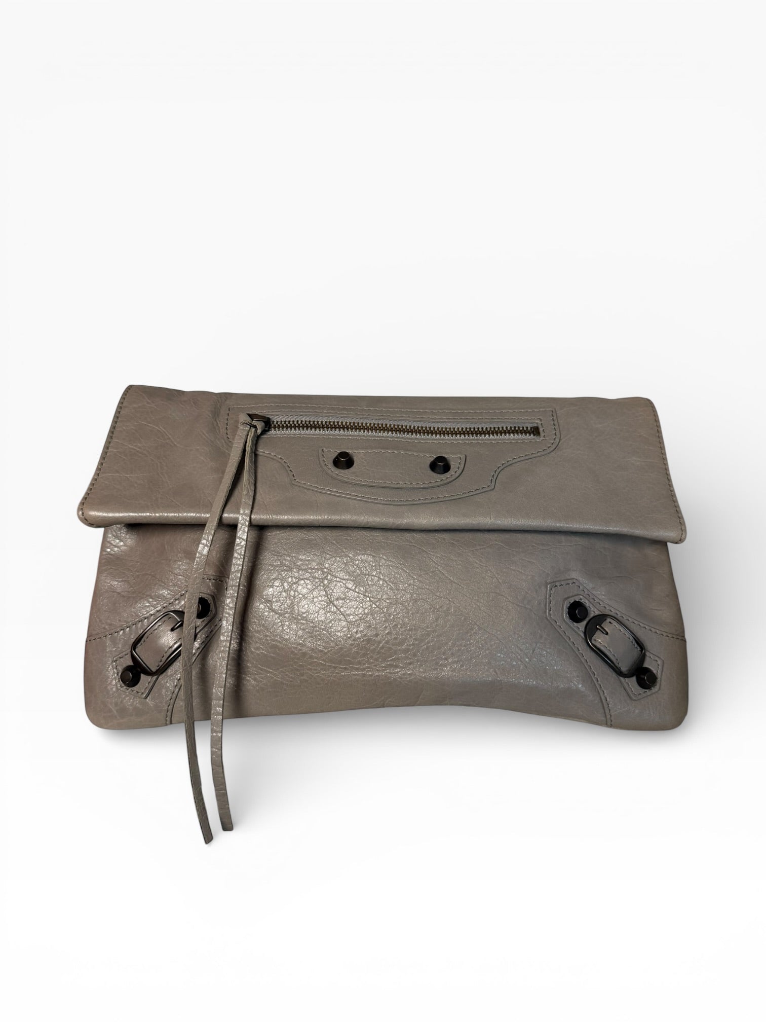 Balenciaga gray city envelope ￼