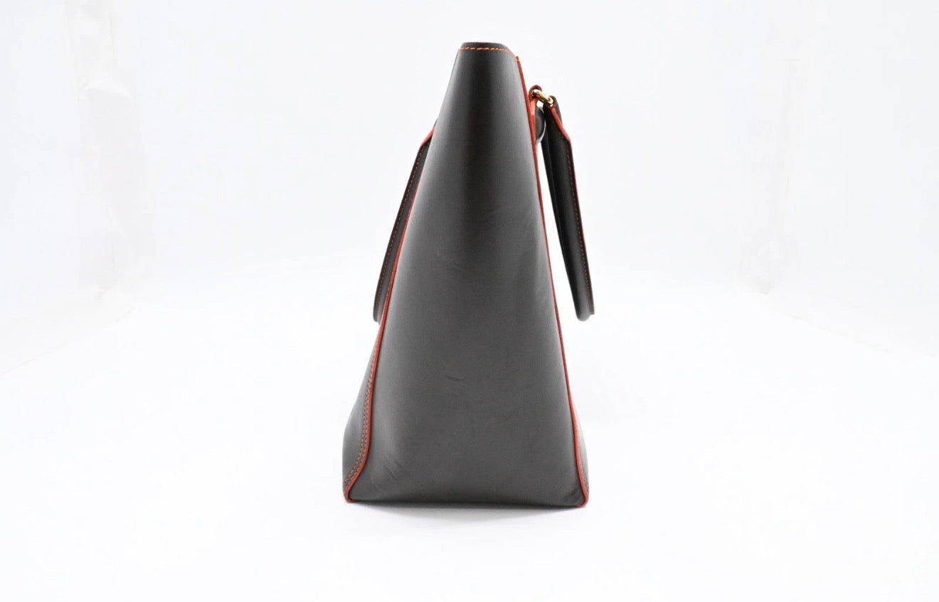 Loewe Leather Tote black and orange - 085