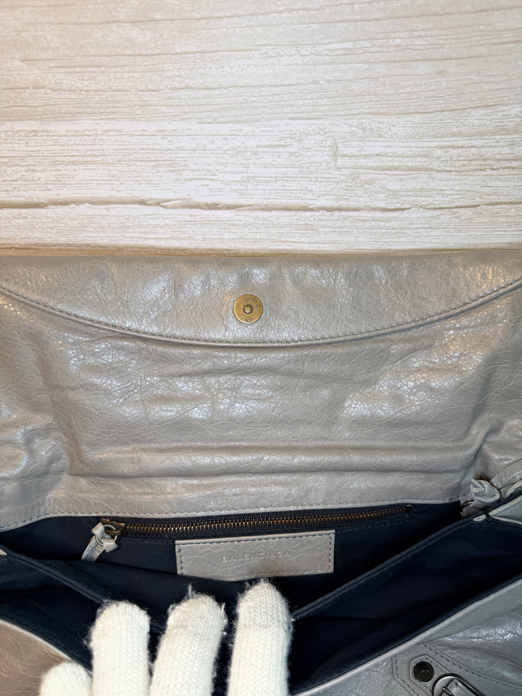 Balenciaga gray city envelope- 173