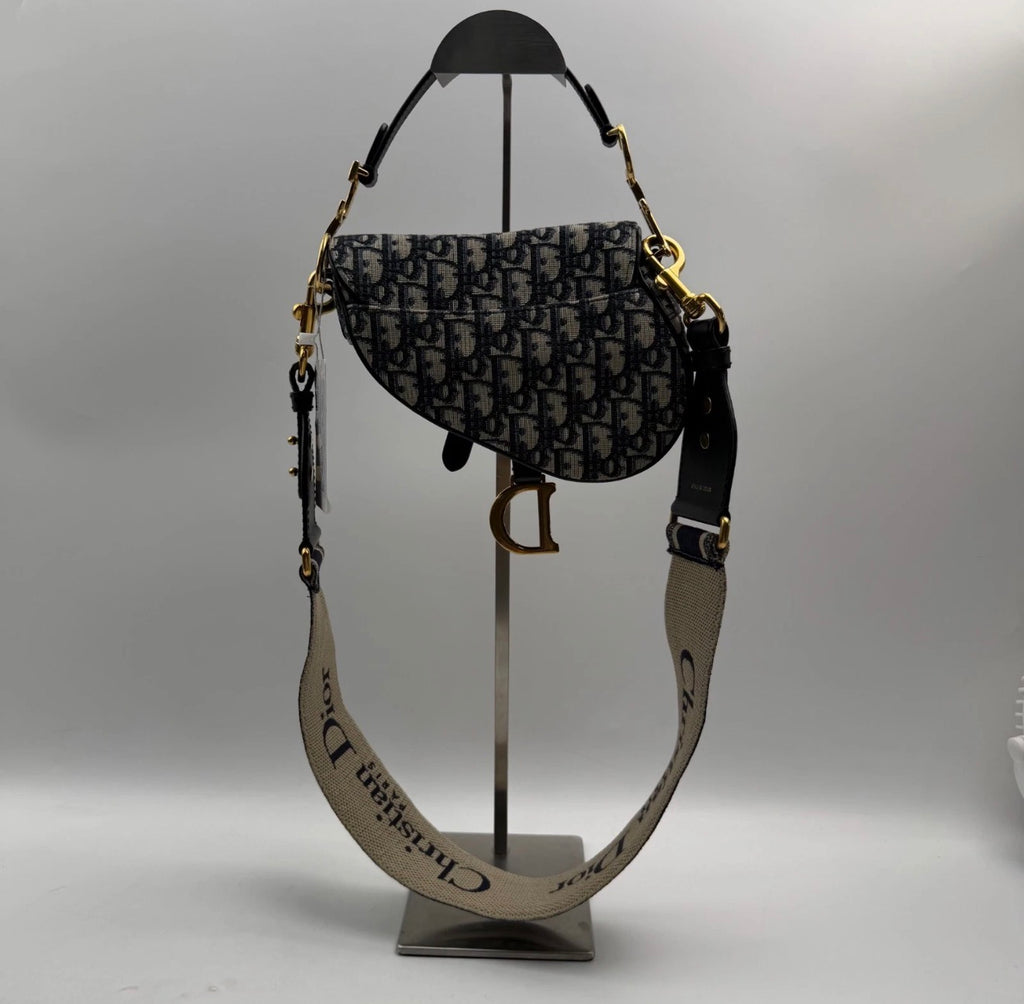 Dior Saddle Soft Hobo Oblique Canvas Shoulder Bag