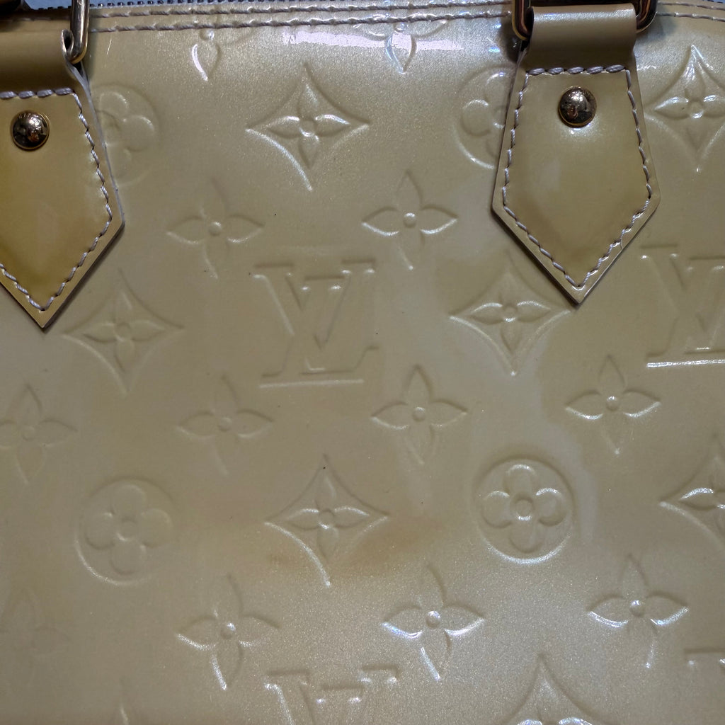 Louis Vuitton Alma yellow vernis