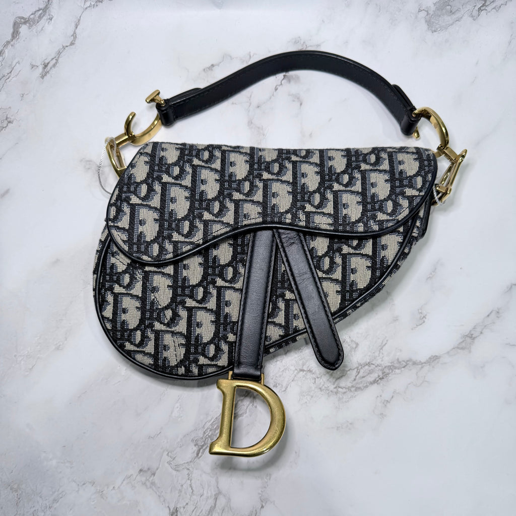 Dior Saddle Soft Hobo Oblique Canvas Shoulder Bag - 213