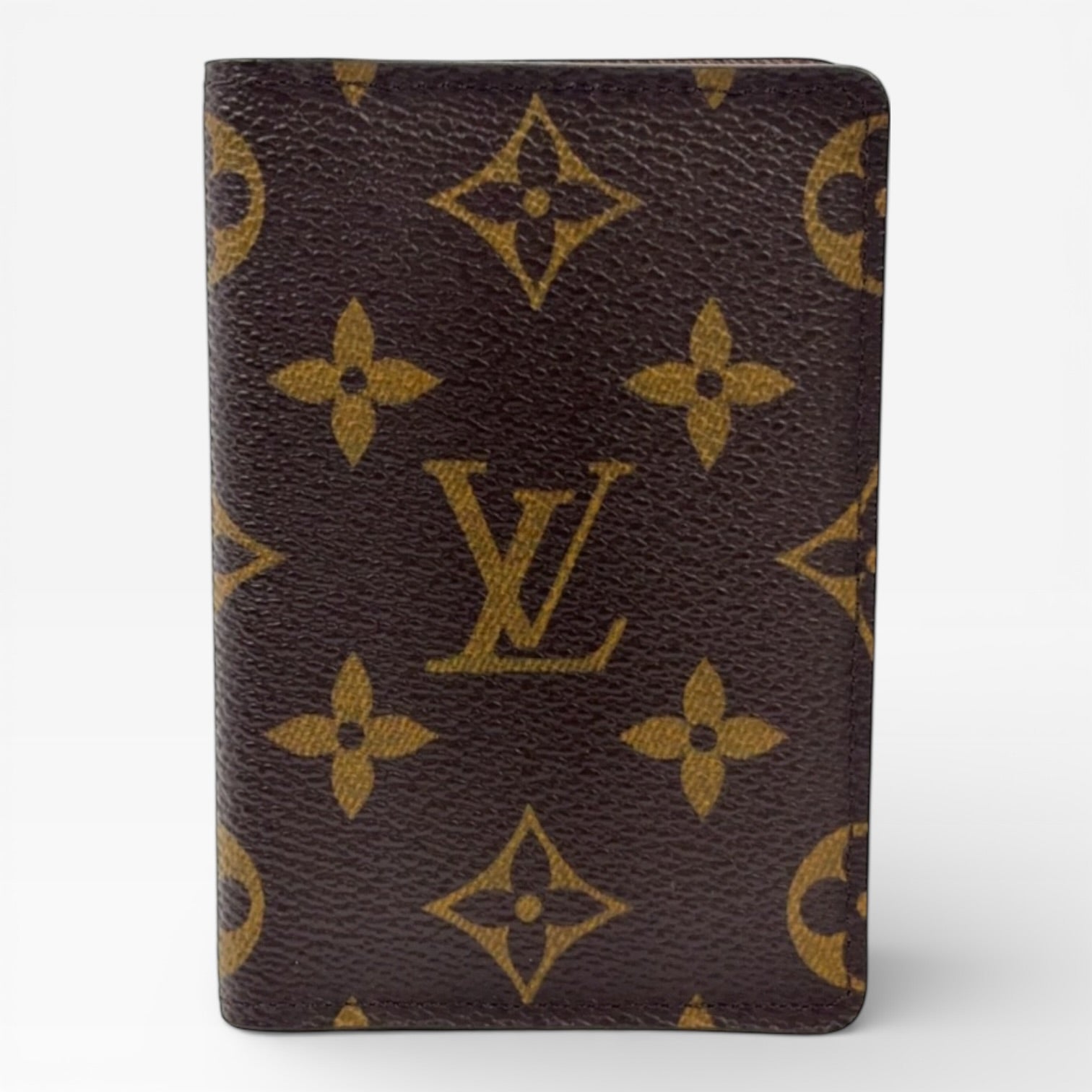 Louis Vuitton pocket organizer monogram card case Brown PVC -218