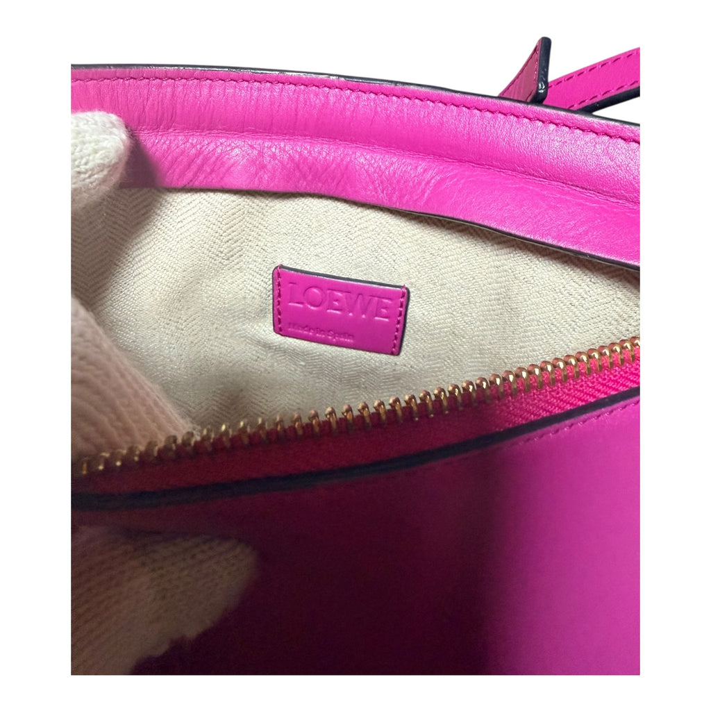 Loewe T Pouch pink leather