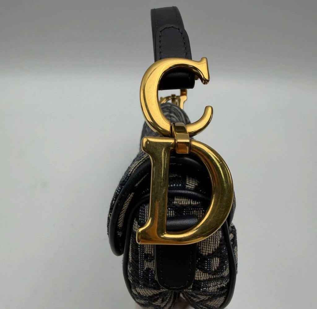 Dior Saddle Soft Hobo Oblique Canvas Shoulder Bag