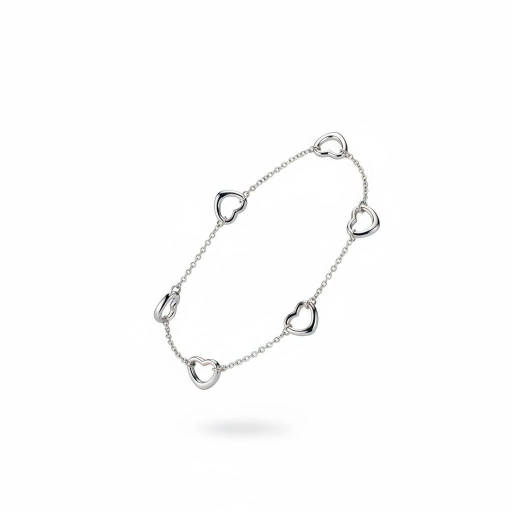 Tiffany & Co. Open Heart Link Bracelet -012