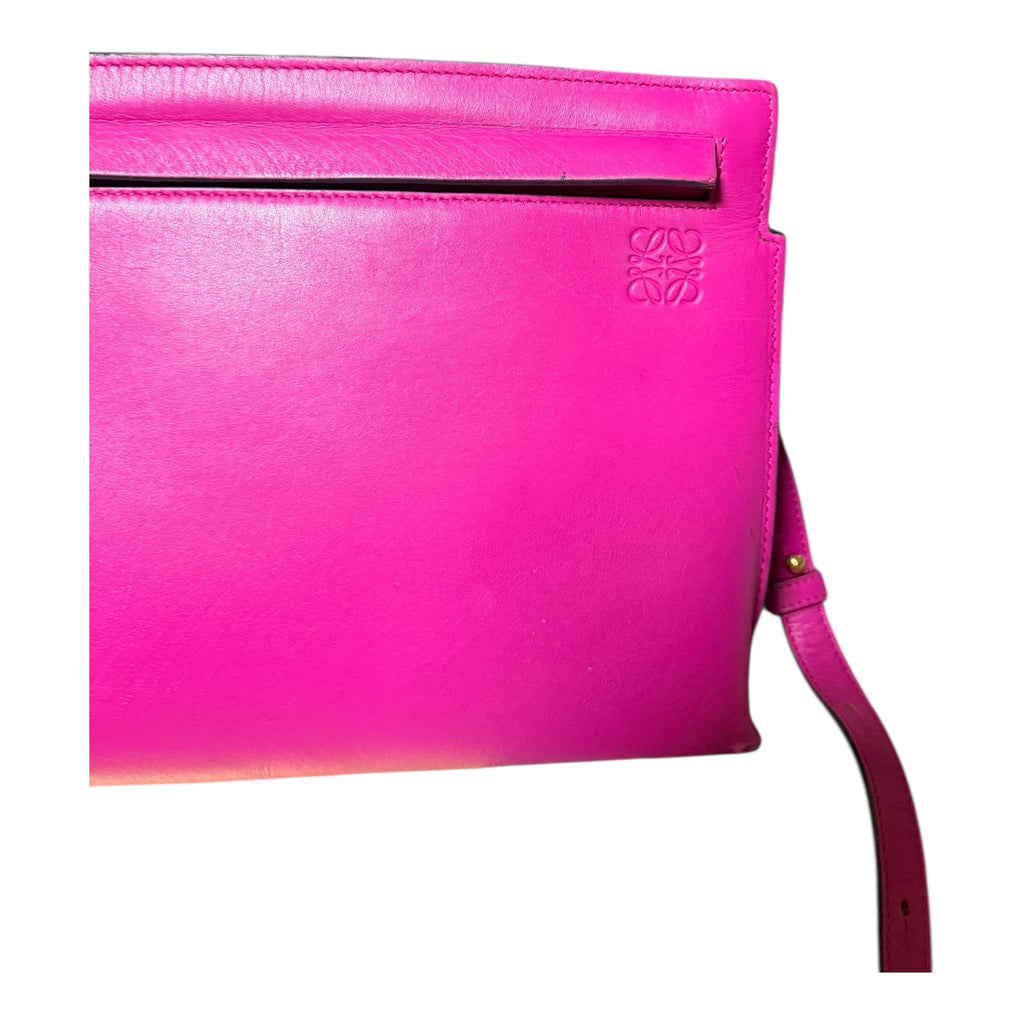 Loewe T Pouch pink leather