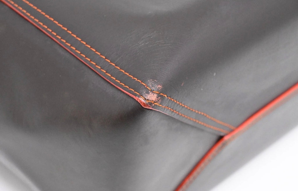 Loewe Leather Tote black and orange - 085
