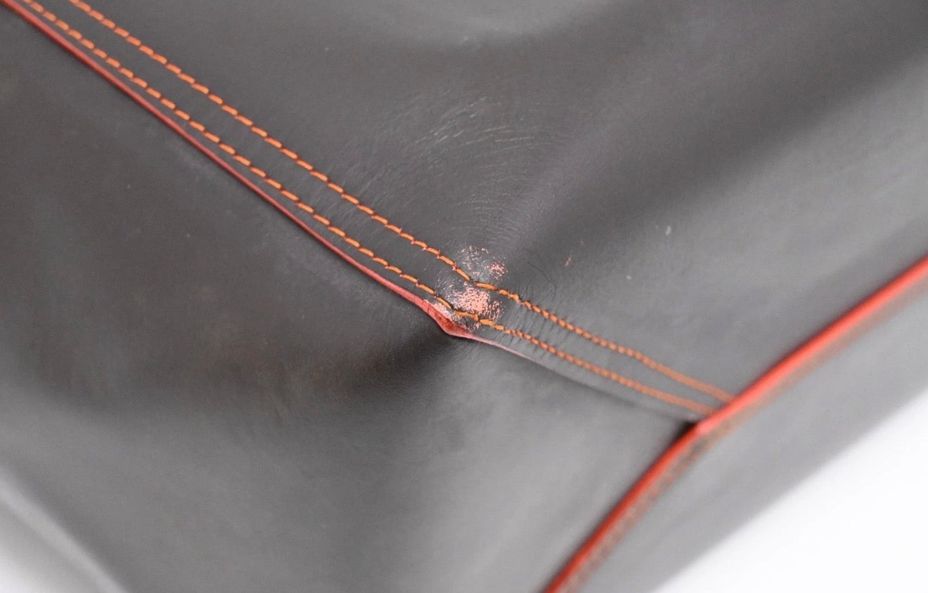 Loewe Leather Tote black and orange - 085