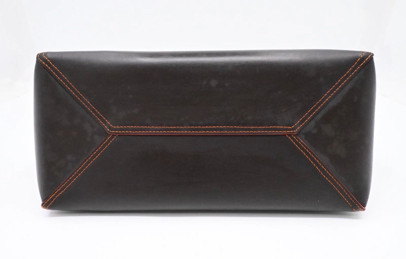 Loewe Leather Tote black and orange - 085