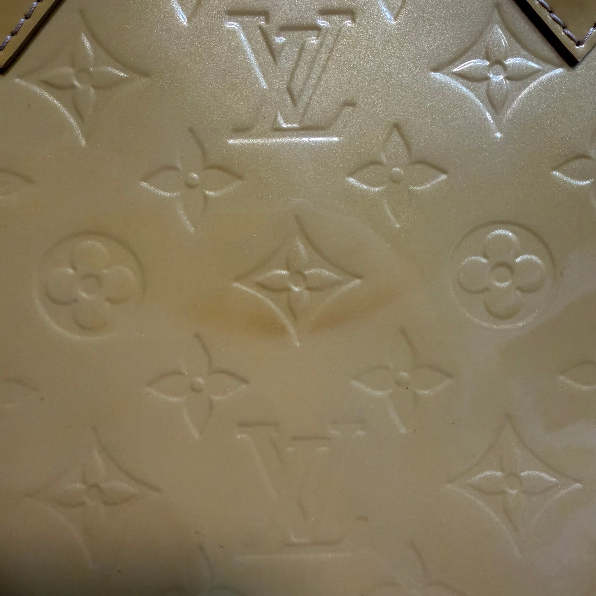 Louis Vuitton Alma yellow vernis