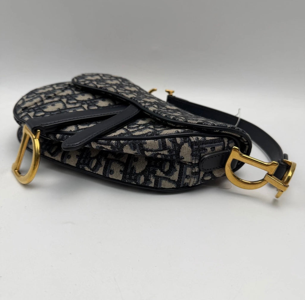 Dior Saddle Soft Hobo Oblique Canvas Shoulder Bag