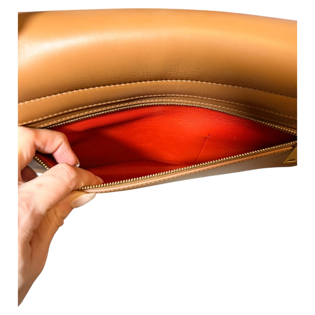 Celine Trapeze Tan/ Red -110