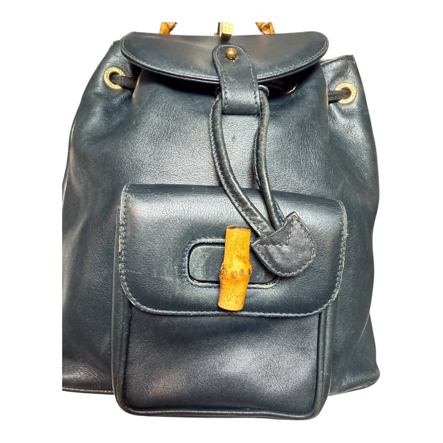 Gucci bamboo backpack