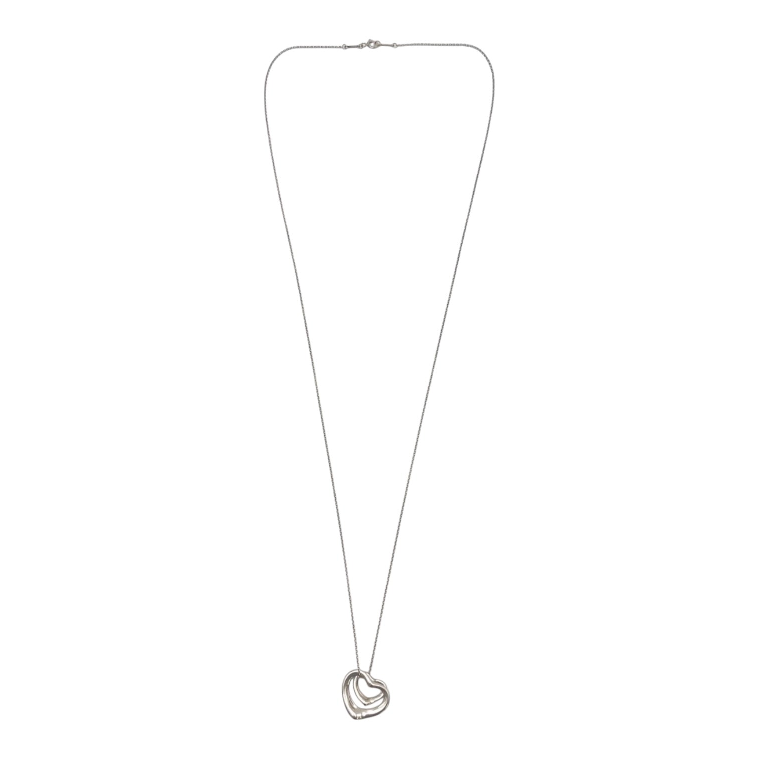 Tiffany & CO Elsa Peretti Double Open Heart Necklace
