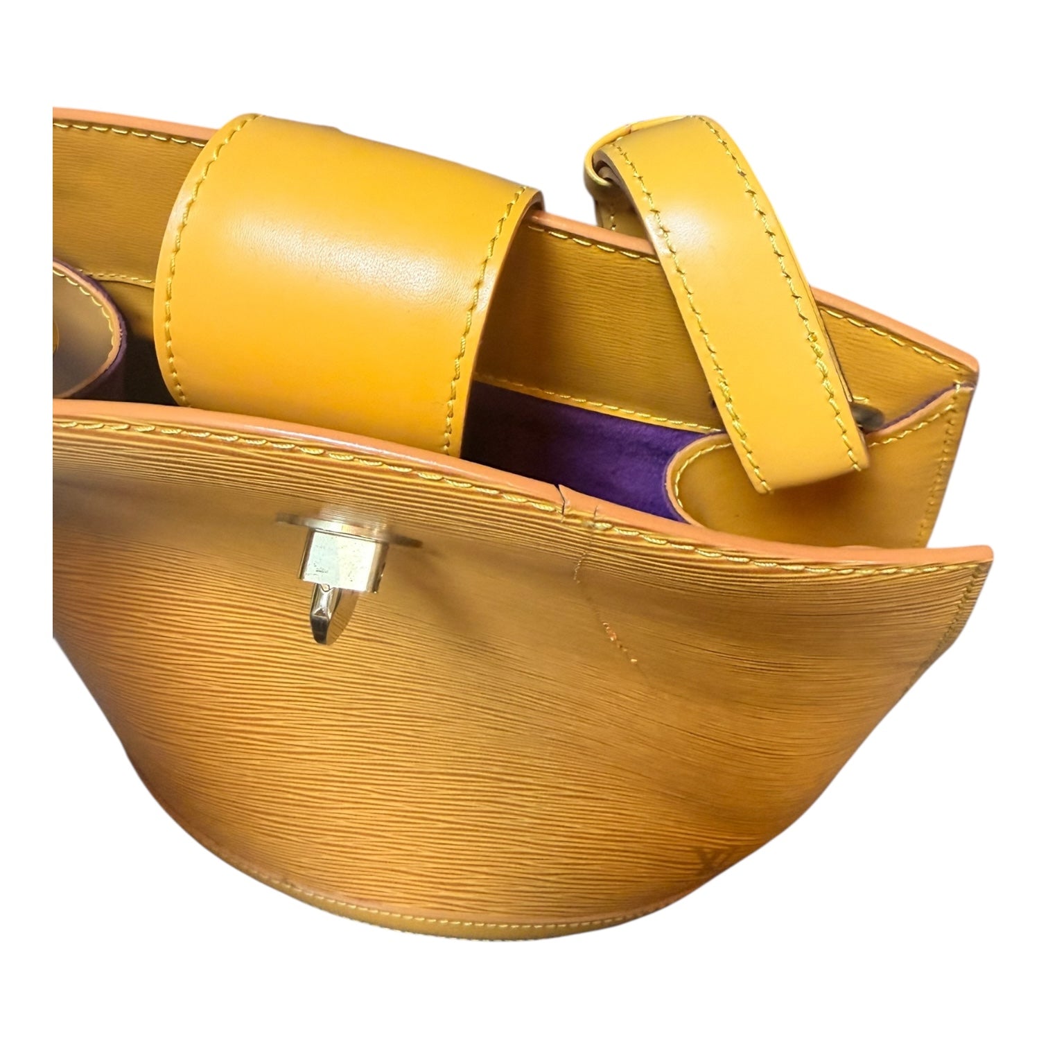 Louis Vuitton Epi Cluny Shoulder Bag Tassili Yellow Leather -091