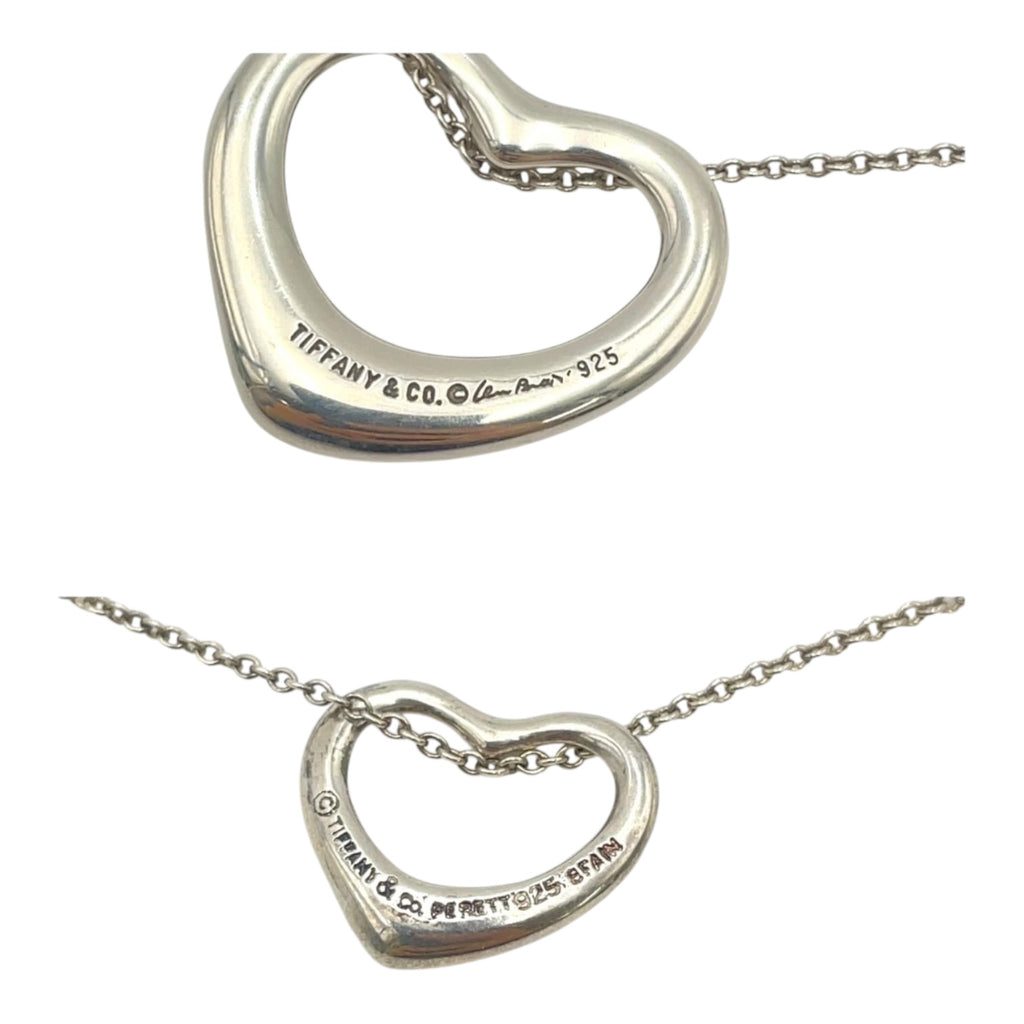 Tiffany & CO Elsa Peretti Double Open Heart Necklace