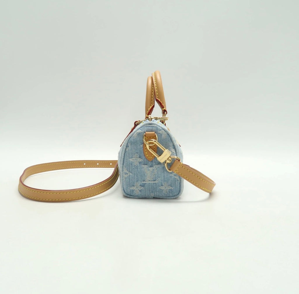 Louis Vuitton Denim speedy nano -247
