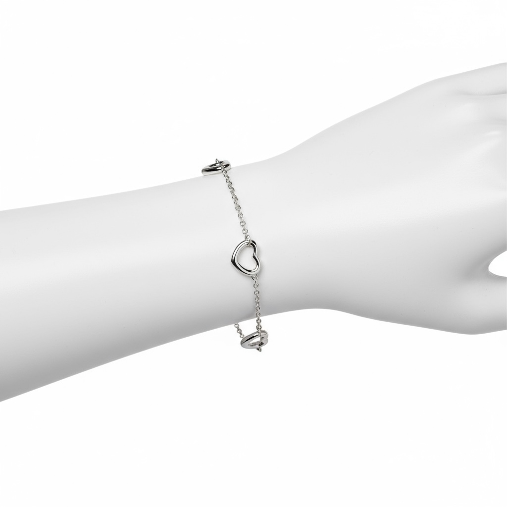 Tiffany & Co. Open Heart Link Bracelet -012