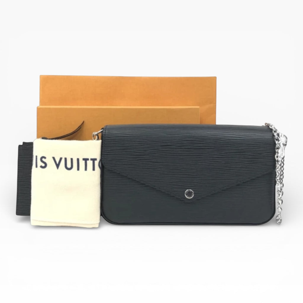 Louis Vuitton Pochette Félicie black Epi leather